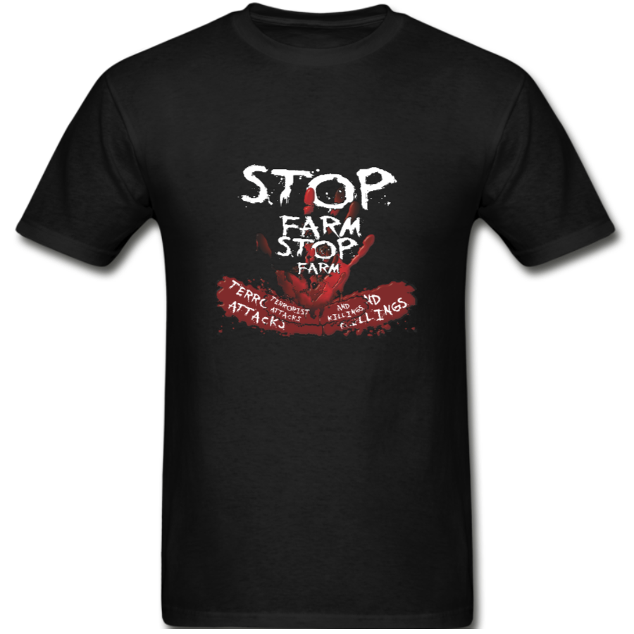 Stop Farm Terrorist Attacks and Killings – Mens T-Shirts