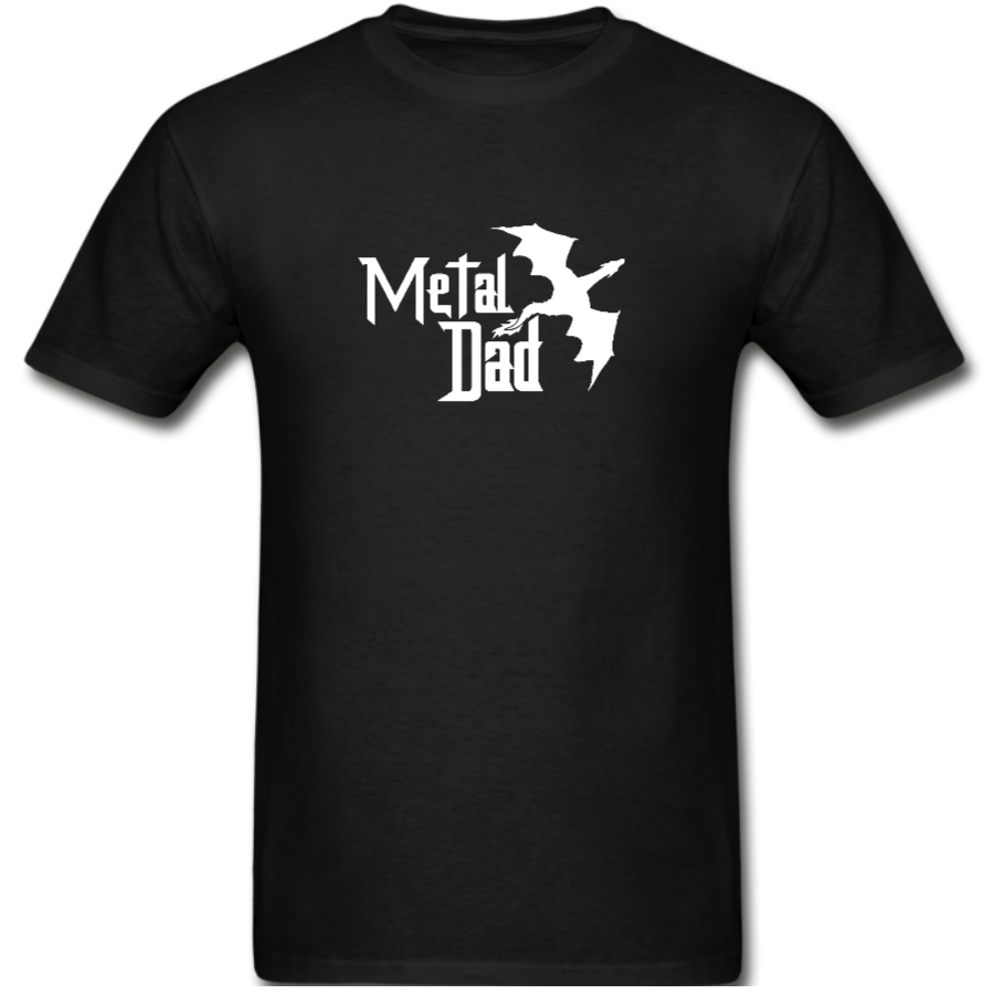 Funtee – Metal Dad with Dragon – Men’s T-shirt