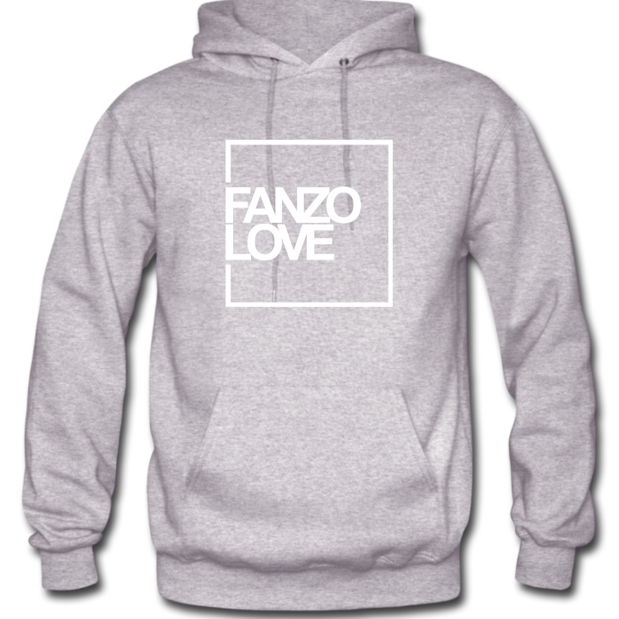Fanzo Love – White Print Hoodie