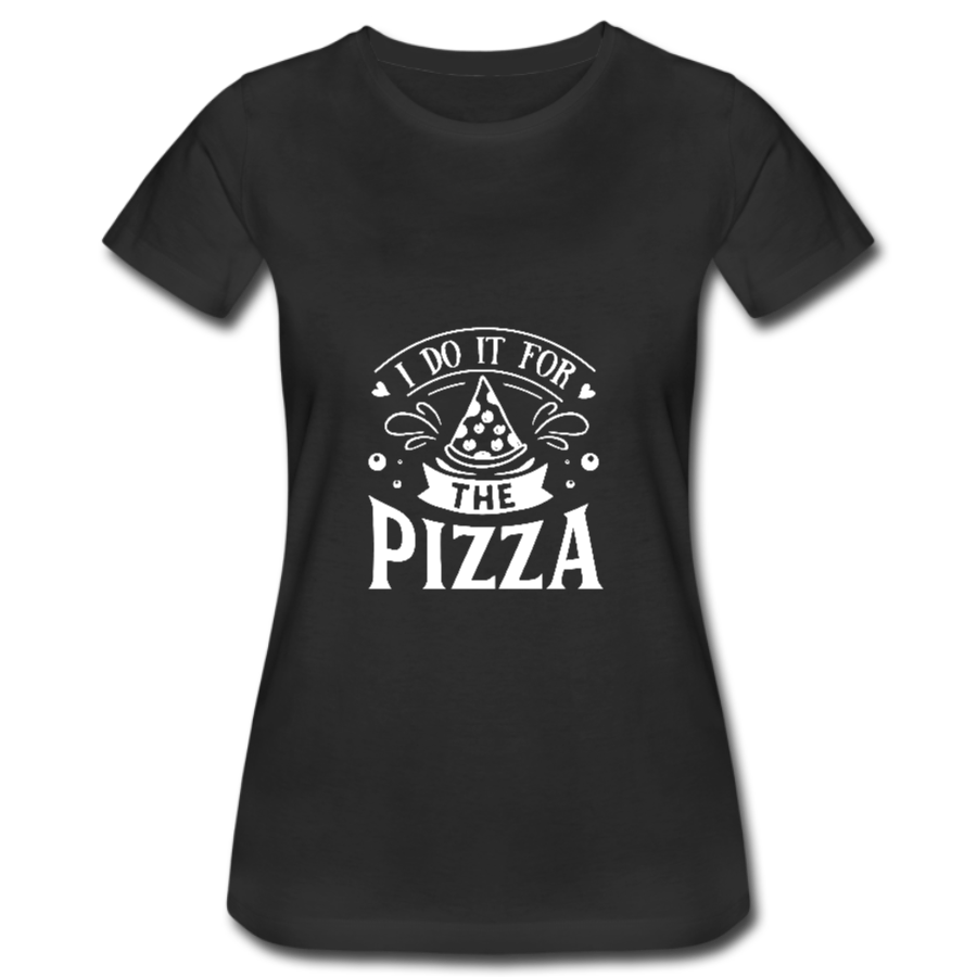 I do it for the pizza black tee