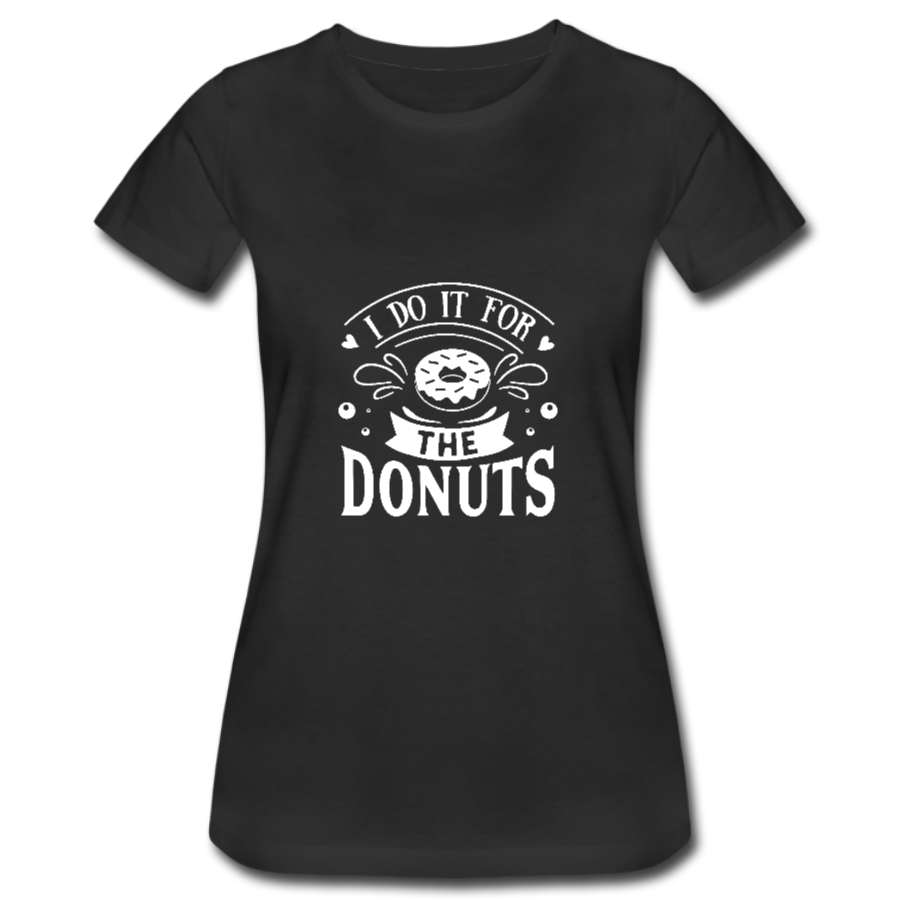 I do it for the donuts black tee