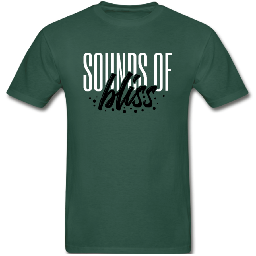 Sounds Of Bliss – White & Black Print T-shirt