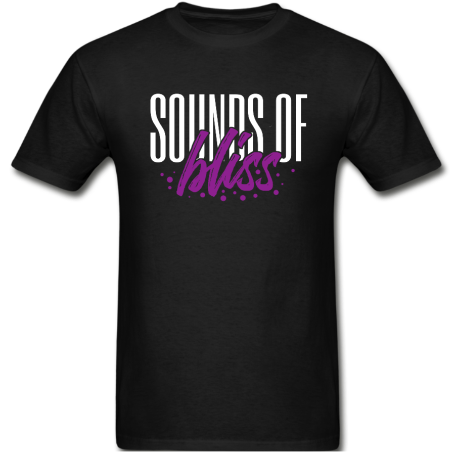 Sounds Of Bliss – White & Purple T-shirt