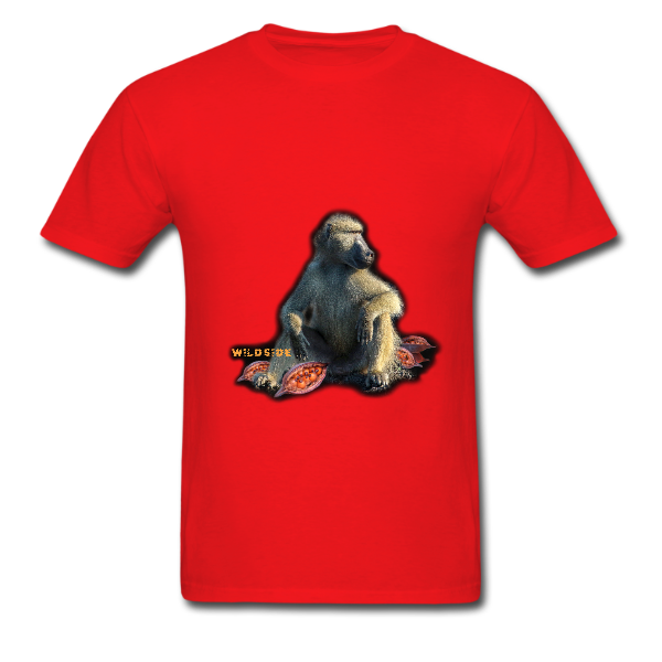 WILDSIDE BABOON ON RED