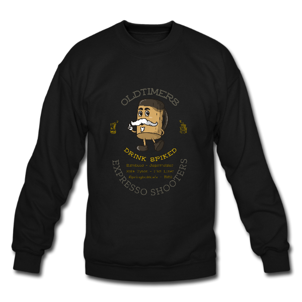 Alizteasetees Unisex Sweater – Oldtimers Spiked Expresso Shooters.