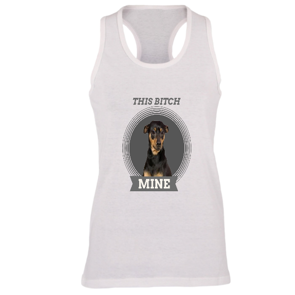 Alizteasetees Woman’s Racerback – This Bitch Mine.