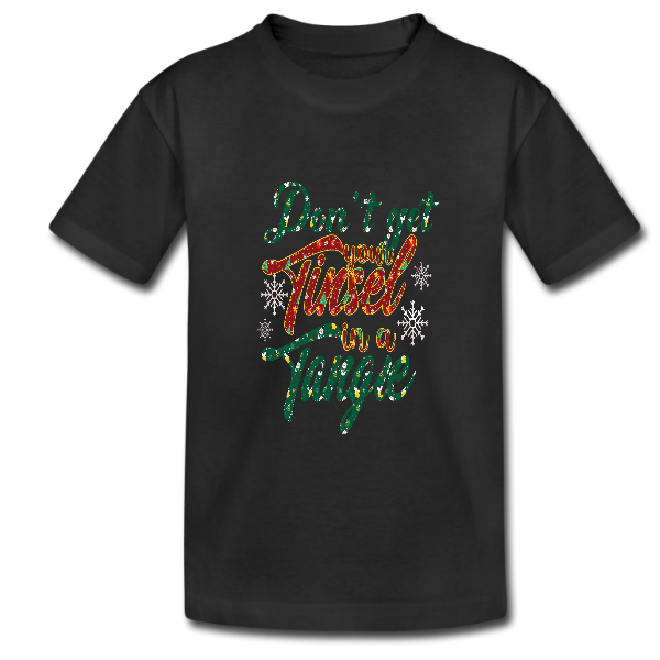 Alizteasetees Kids Tee – Don’t get you tinsel in a tangle.