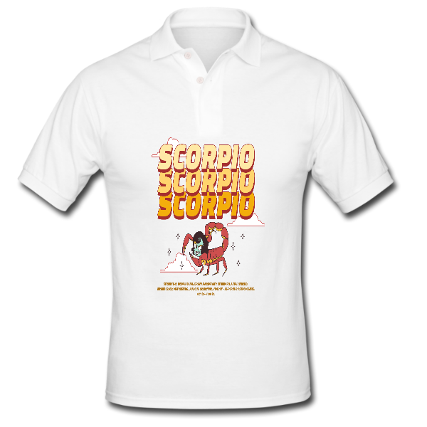 Alizteasetees Mens Golf – Scorpio Modern Funny.