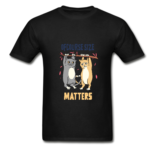 Alizteasetees Unisex Tee – Ofcourse size matters.