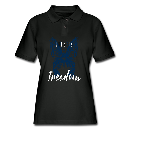 Alizteasetees Womens Golf – Life is freedom.