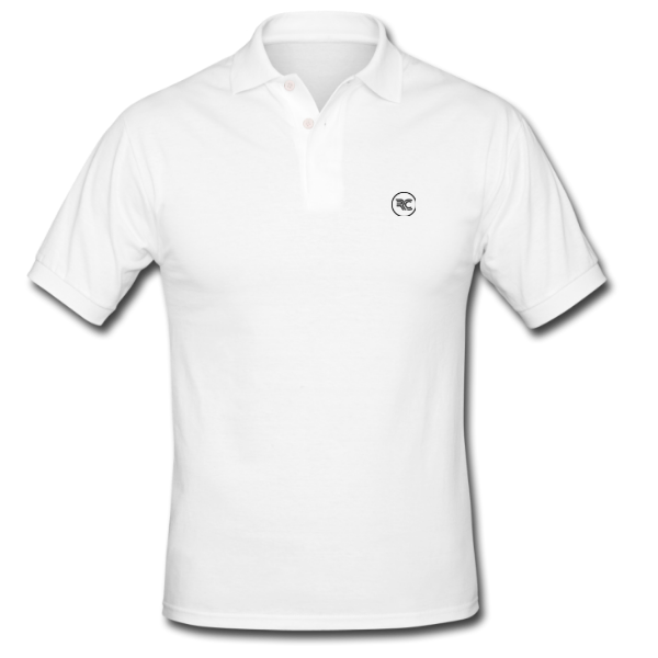 Retro Caddie White Golf Shirt