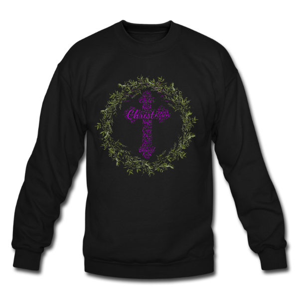 Easter and The Cross is a vital part off Christianity.Christ was Crucified buried Christ has Risen.SWEATER