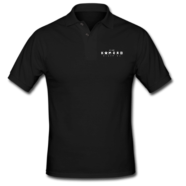 KOMRAD Klothing™ Mens Golf Shirt (Logo White)