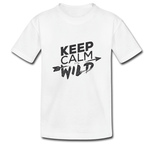 Keep calm I’m wild – kid’s T