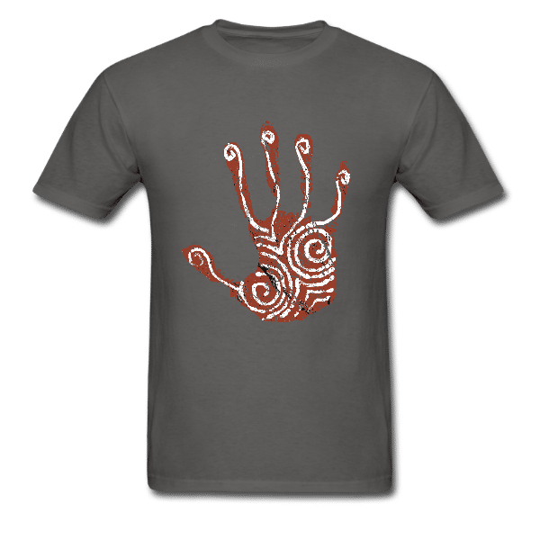 Spiral handprint T shirt