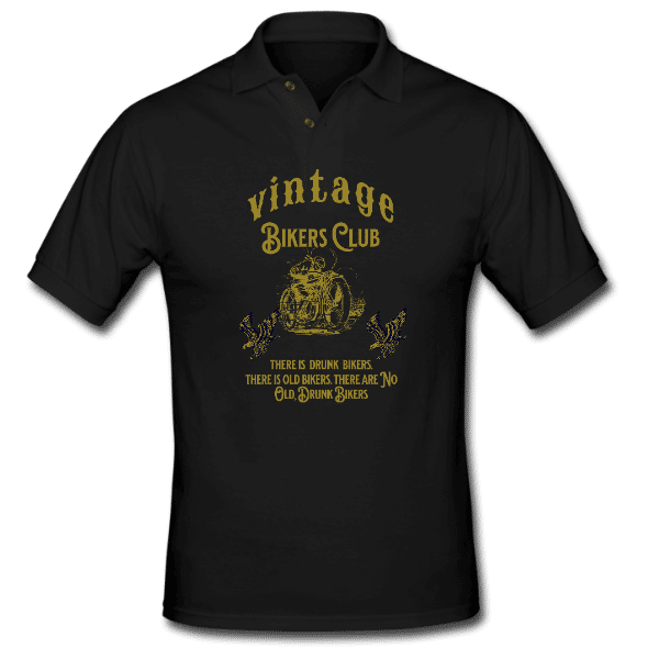Vintage Bikers Club Men’s V- neck T-Shirt