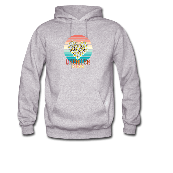 Retro dreamer love graphic hoodie