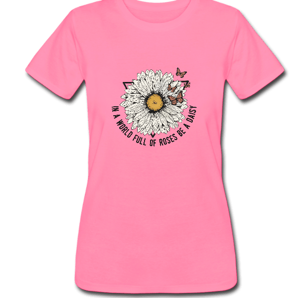 Cute Daisy Shirt, In A World Full of Roses Be A Daisy T-shirt, Inspirational, Flower Shirt, Cute Butterfly Tee