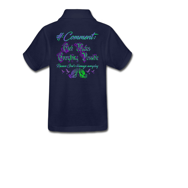Hashtag Comment Kids Unisex Custom Graphics Golf T-shirt