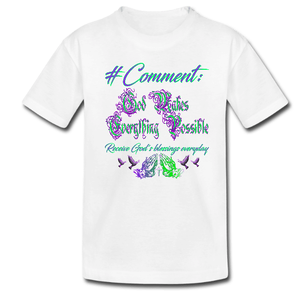 Hashtag Comment Kids Unisex Custom Graphics T-shirt