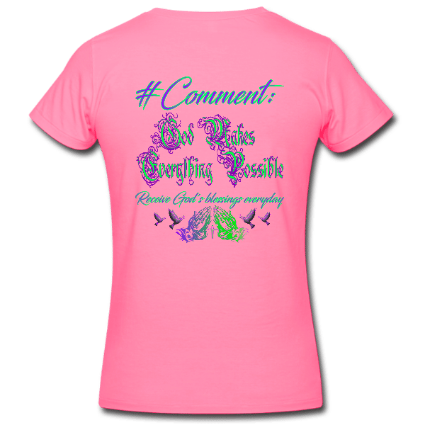 Hashtag Comment Women’s Custom Graphics T-shirt