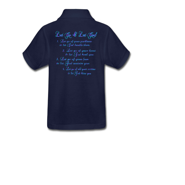 Let go & let God Kids Unisex Custom Graphics Golf T-shirt