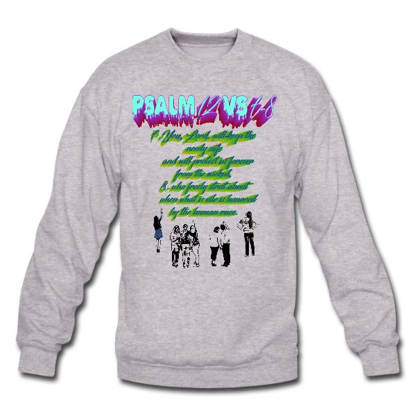 Psalm 12 Custom Graphics Melange Sweater