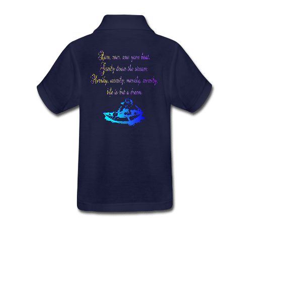 Row Your Boat Unisex Kids Custom Graphics Golf Shirt