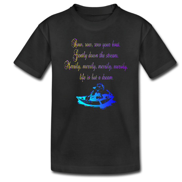 Row Your Boat Unisex Kids Custom Graphics T-shirt