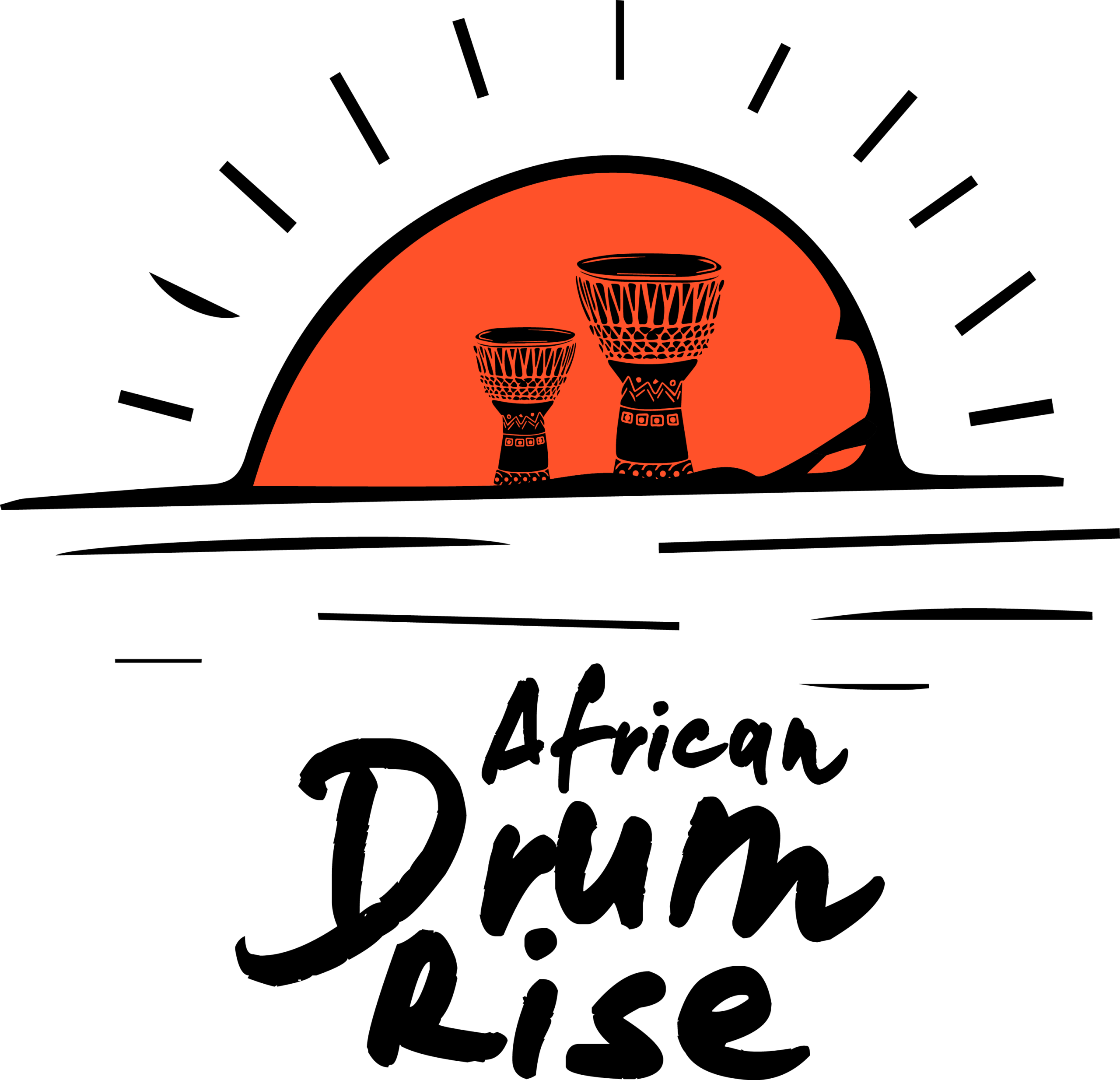 African Drum Rise Teeprint