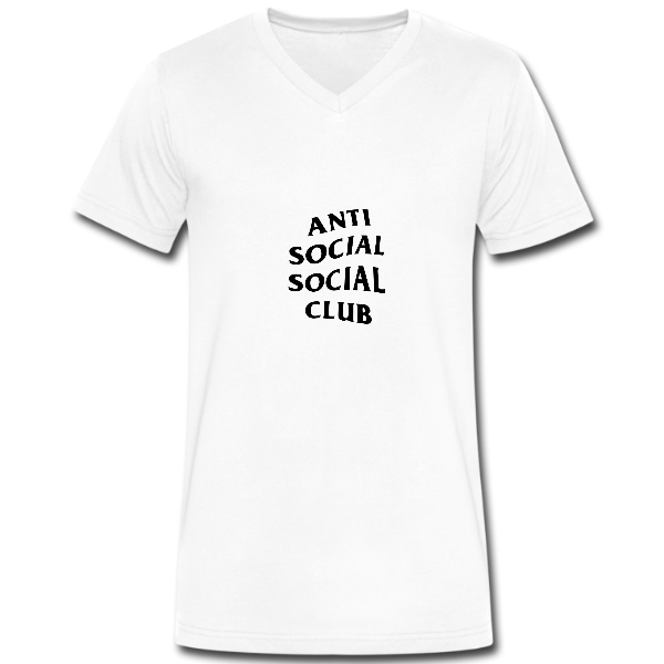 Anti social club vneck - Teeprint