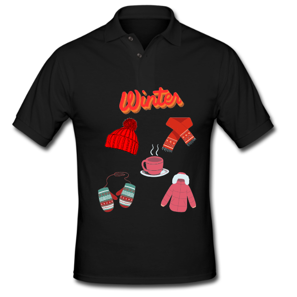 Winter design Men’s Golf T-shirt
