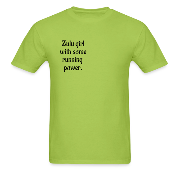 Zulu Girl unisex Tee.  t-shirt,running, marathon, race, athlete