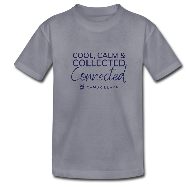 Cool Calm Connected Kids T-Shirts – Grey