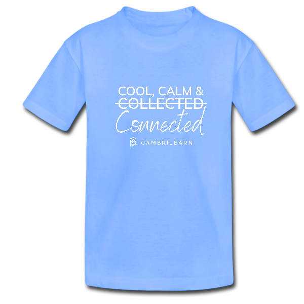 Cool Calm Connected Kids T-Shirts – Powder Blue