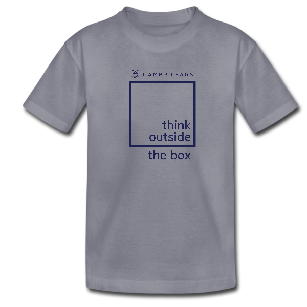 Think Outside the Box Kids T-Shirts – Grey