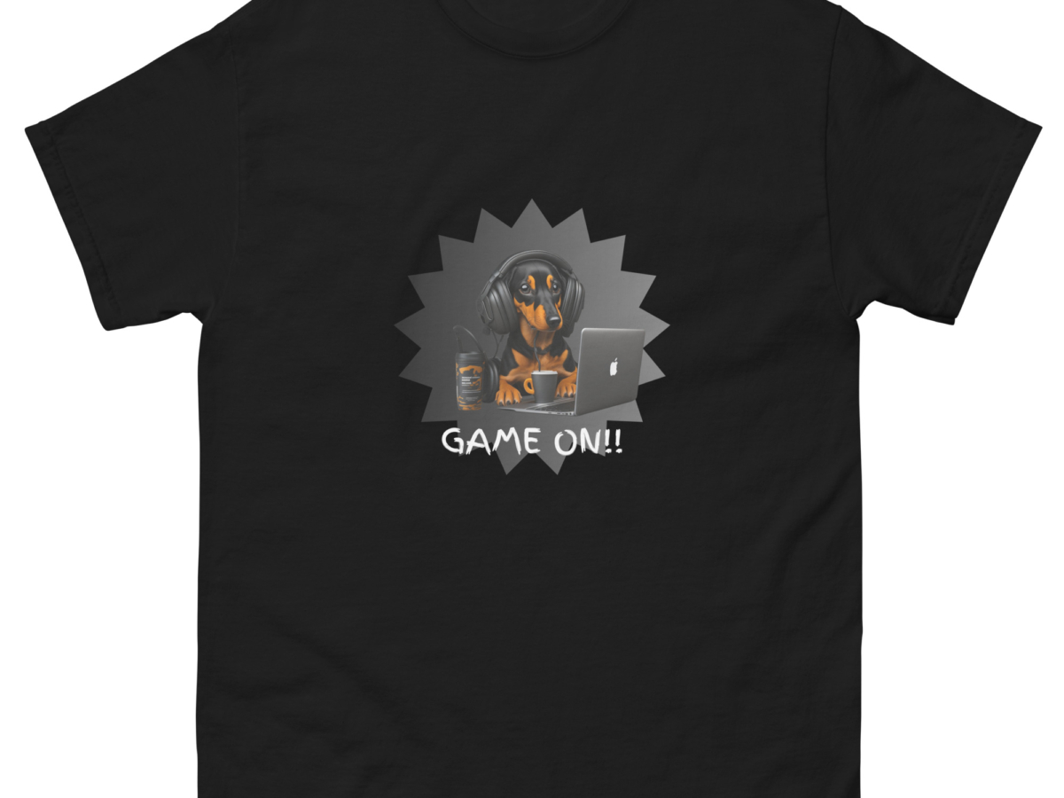 Game on! Duchshund Men and Woman Classic Tee