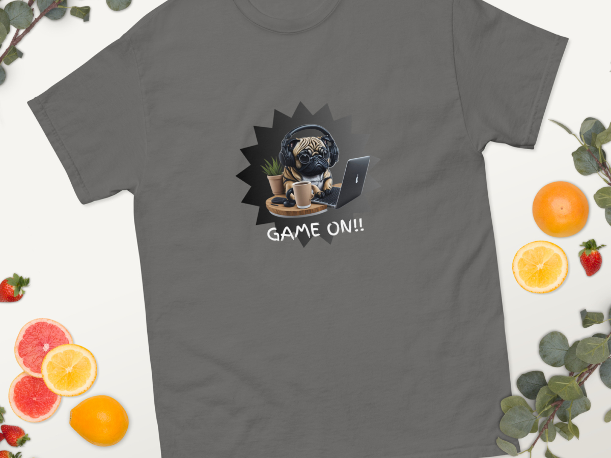 Game on! Pug Men and Woman Classic Tee