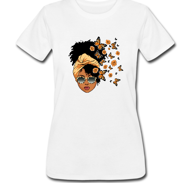 Butterfly Woman Crew Neck T-shirt