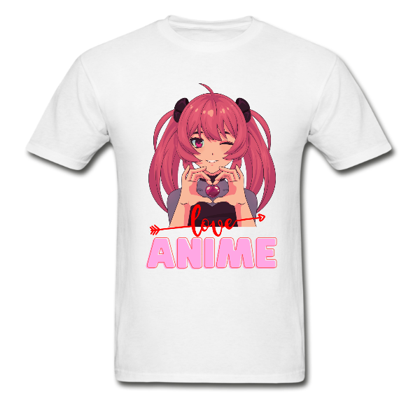 Love Anime Pink Men’s Tshirt