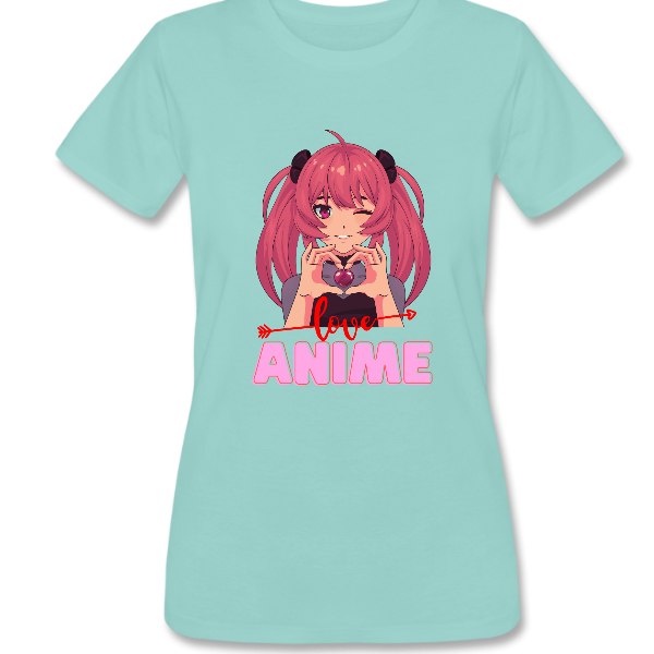 Love Anime Pink Women’s Tshirt
