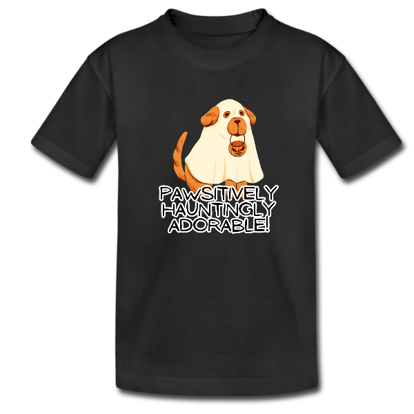 Pawsitively Hauntingly Adorable Kid’s Tshirt