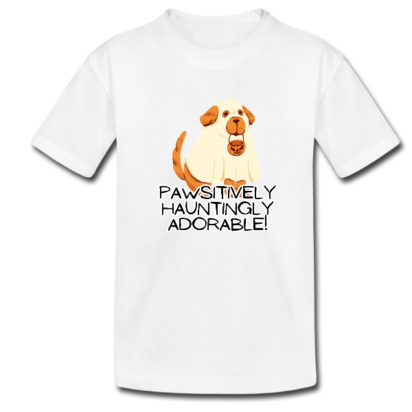 Pawsitively Hauntingly Adorable Kid’s Tshirt