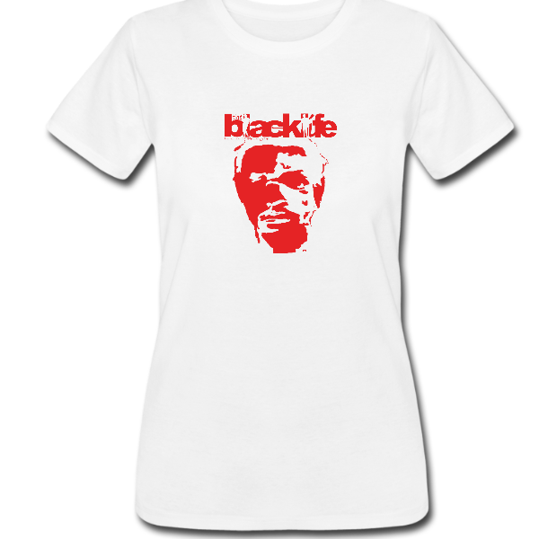 Ladies Colour ‘Red BlackLife-Head’ T-shirt