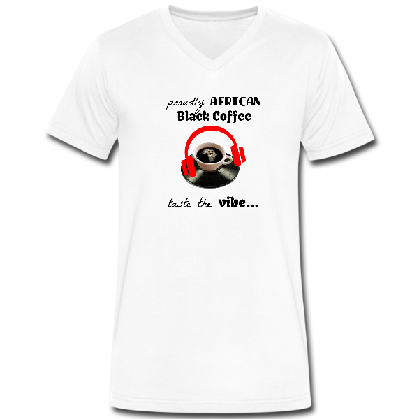 Men’s White ‘African Black-Coffee’ T-shirt