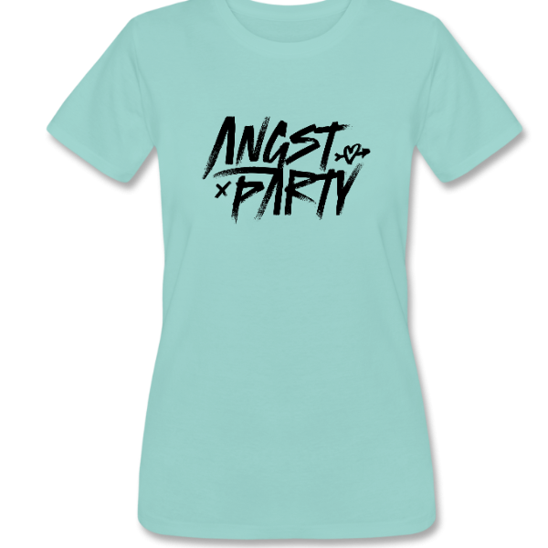 Angst Party Women’s Tee – Black Logo