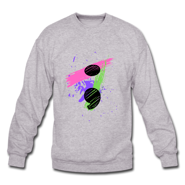 Black Semi Colon_Colour Splat 1 Sweater
