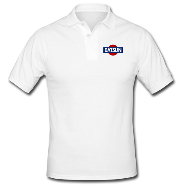 Datsun White Golf Shirt