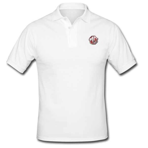 MG White Golf Shirt