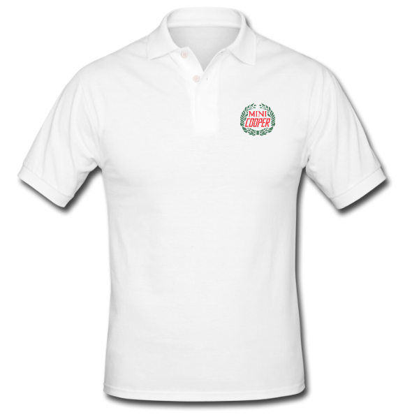 Mini Cooper White Golf Shirt